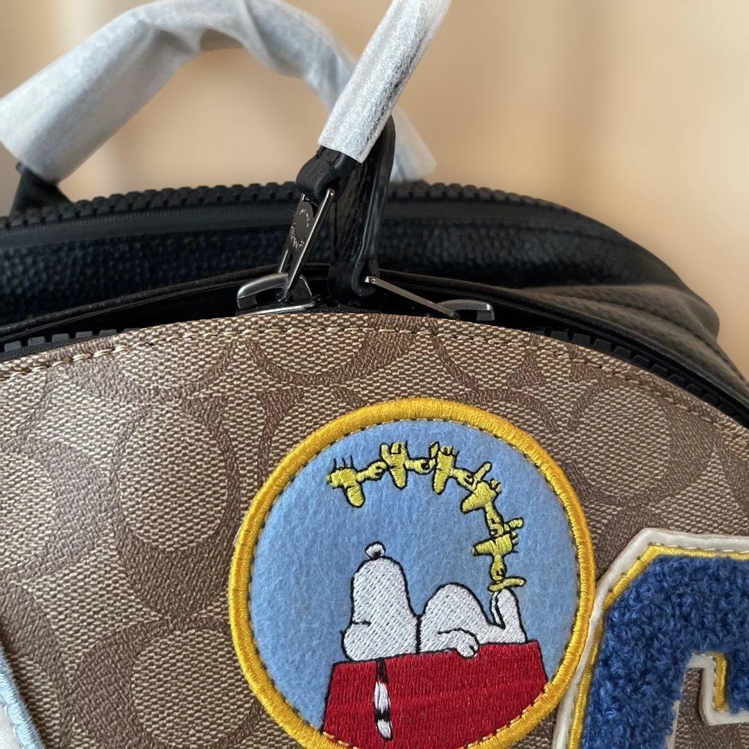 COACH スヌーピー パッチ リュック