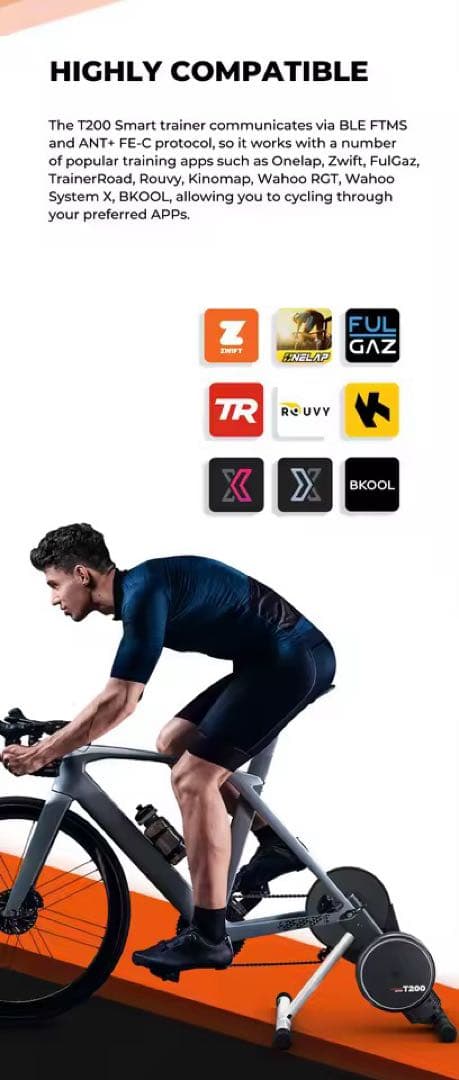 Magene コネクテッドトレーナー t200 折りたたみ式　ロードバイク