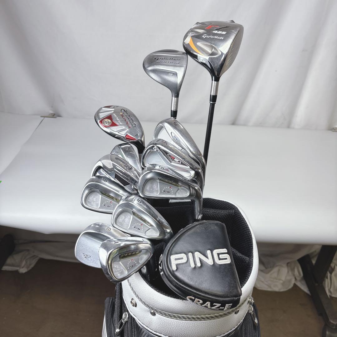 【激安‼️】TaylorMade キャディバッグ付 メンズゴルフクラブセット 右