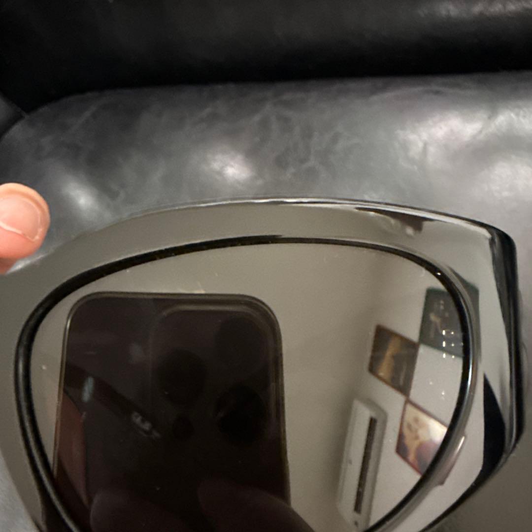 BALENCIAGA BOSSY ROUND ロゴスクエア サングラス