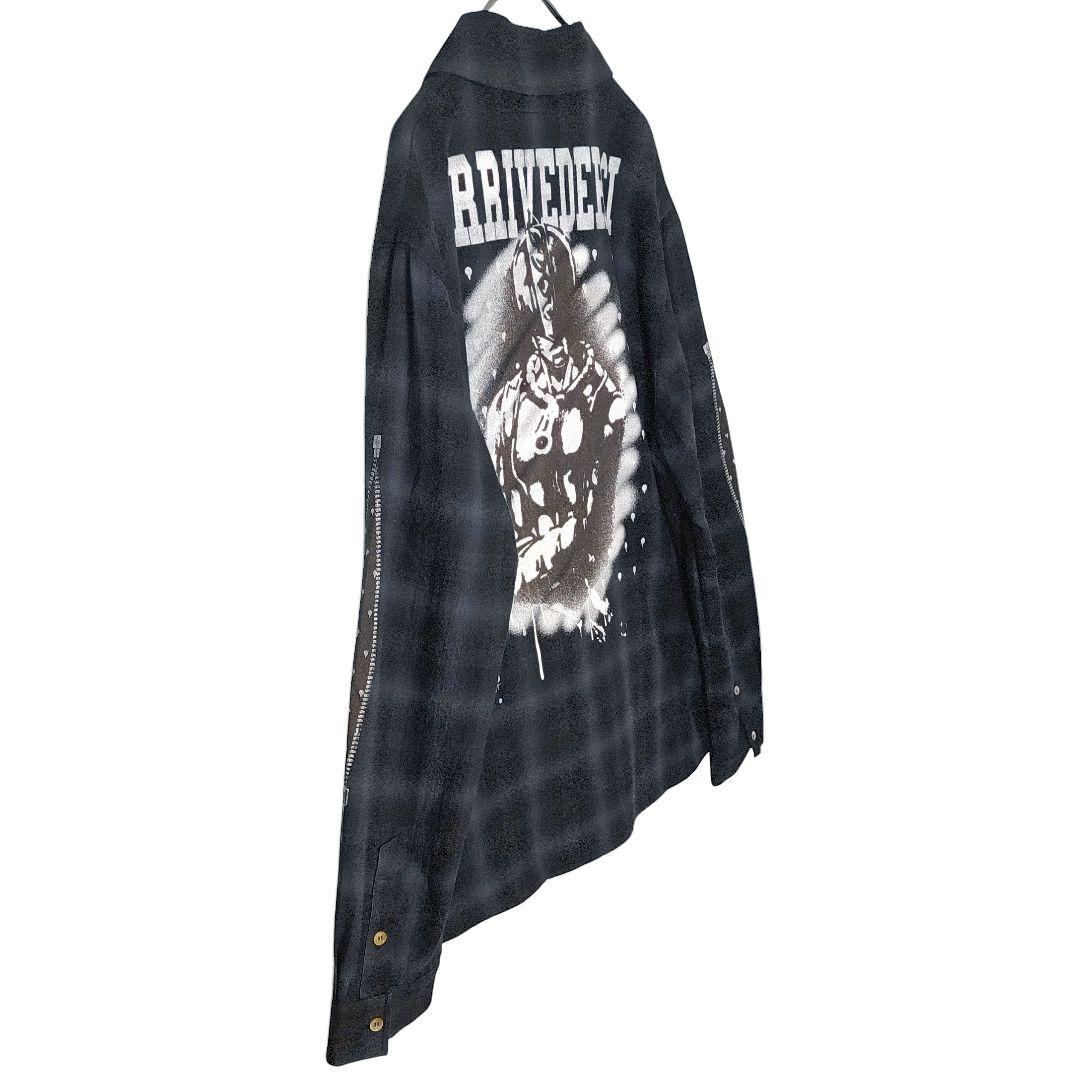 ☆ glamb × JoJo ブチャラティ アリーベデルチ オンブレ シャツ ☆