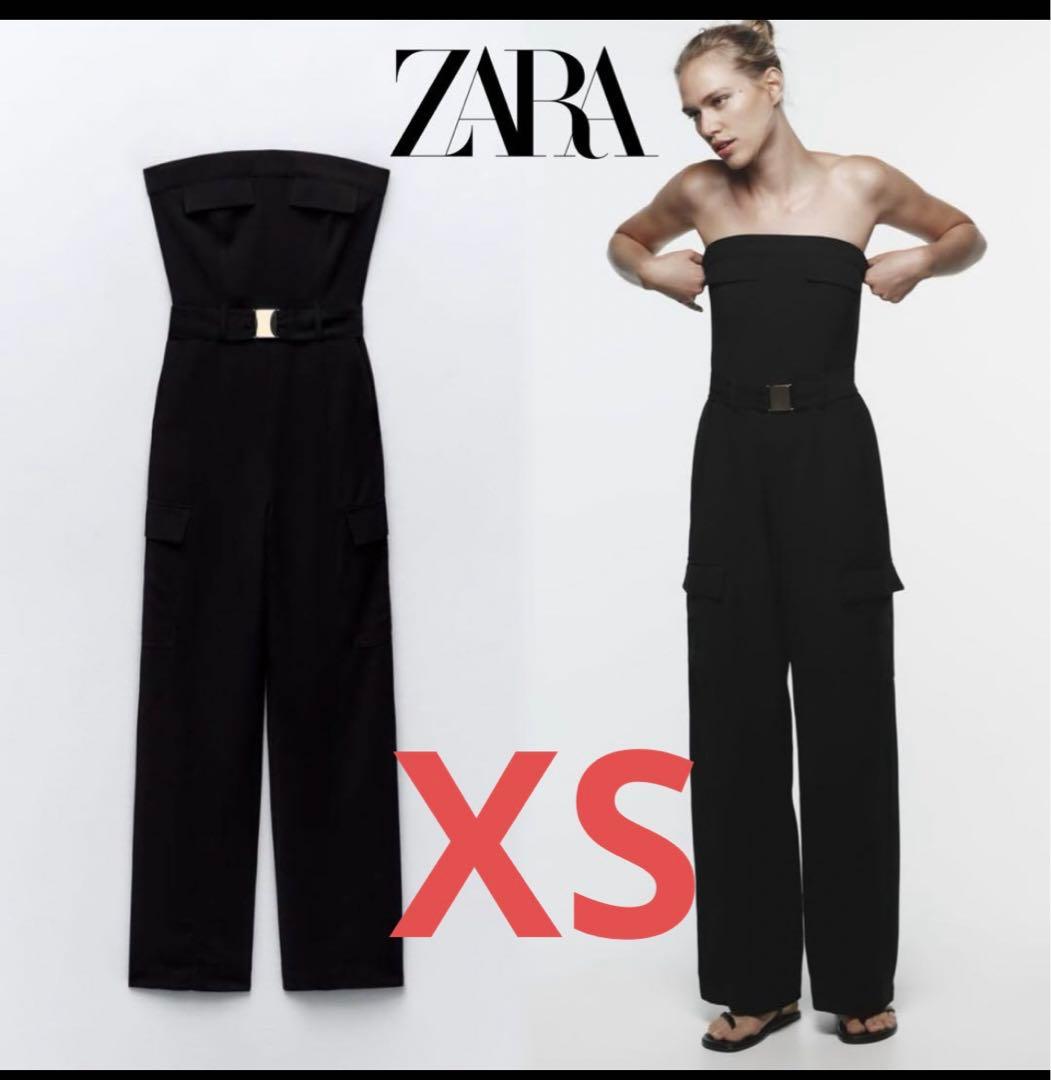 ZARA ベルト付きカーゴジャンプスーツ xsサイズ - メルカリ