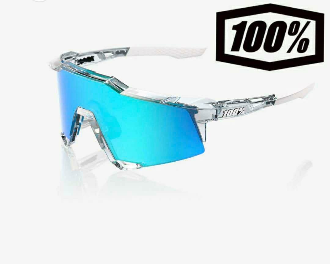100% SPEEDCRAFT クリア ブルー ワンハンドレッド サングラス - メルカリ