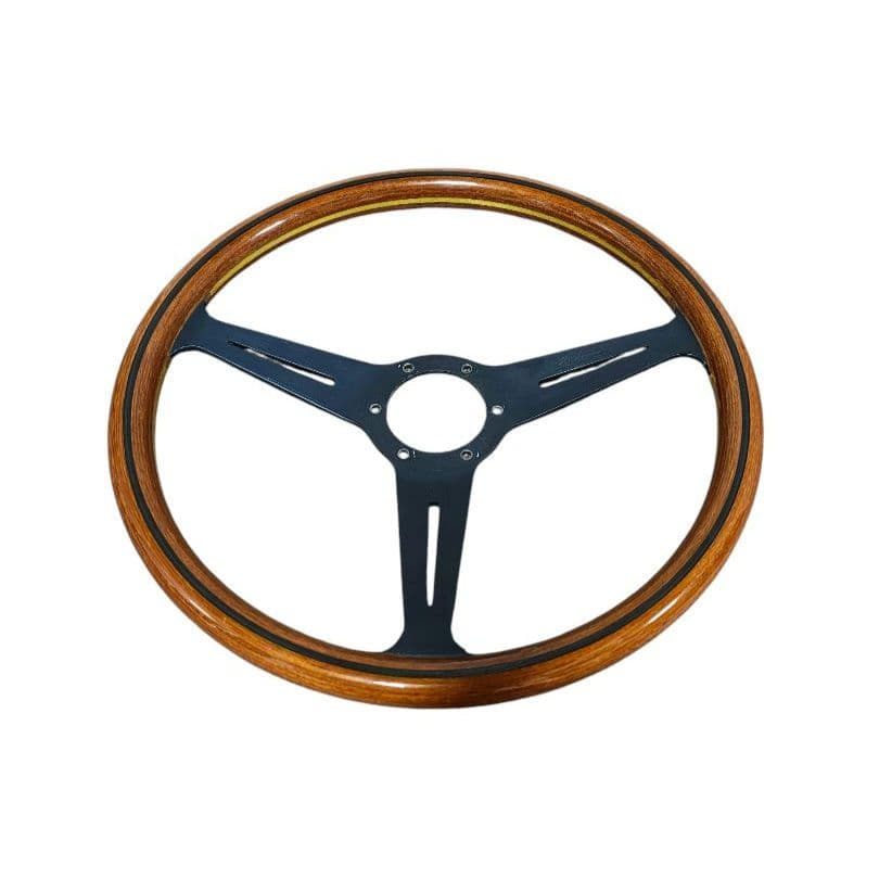 ★廃盤希少★ナルディ クラシックウッドステアリング ブラックスポーク　36.5Φ
