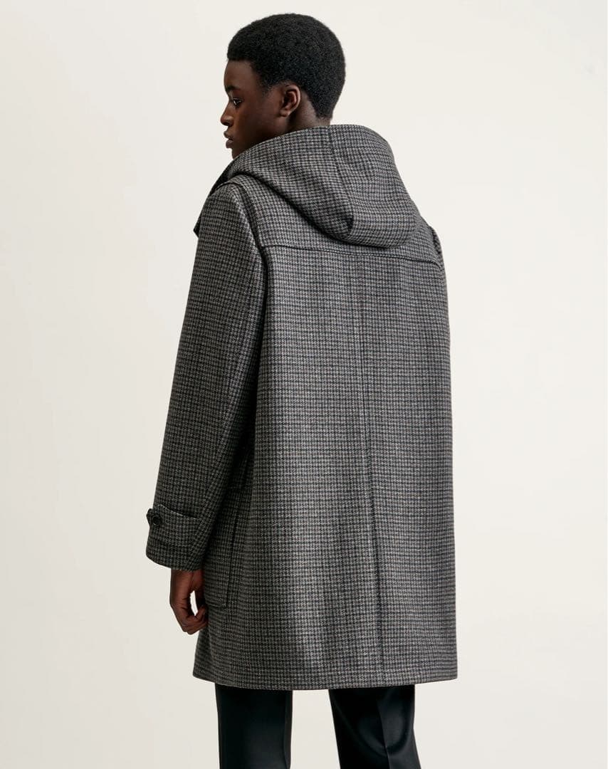 定価475000円♡最高級♡ダンヒル ハウンドトゥース ダッフルコート 千鳥柄