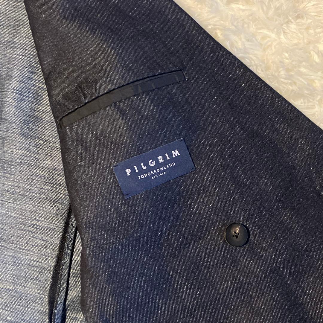 高級 PILGRIM TOMORROLAND テーラードジャケット デニム L