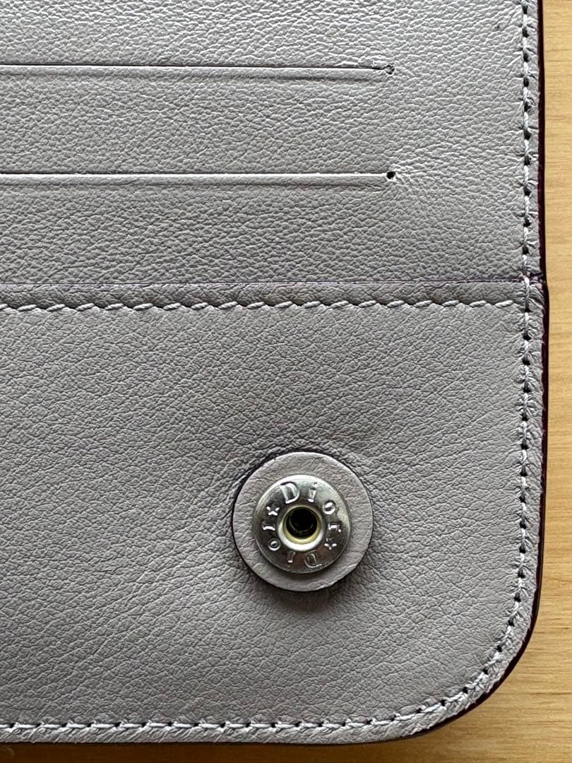 ディオール CHRISITIAN DIOR オストリッチ長財布ファスナー 財布