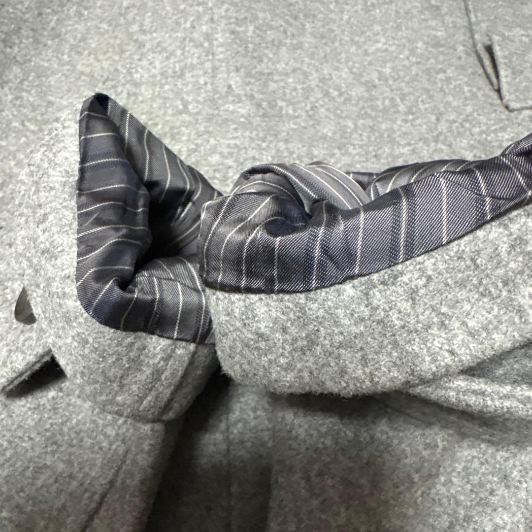 レア ARTISAN ダッフルコート グレー カシミヤ ウール S アルチザン