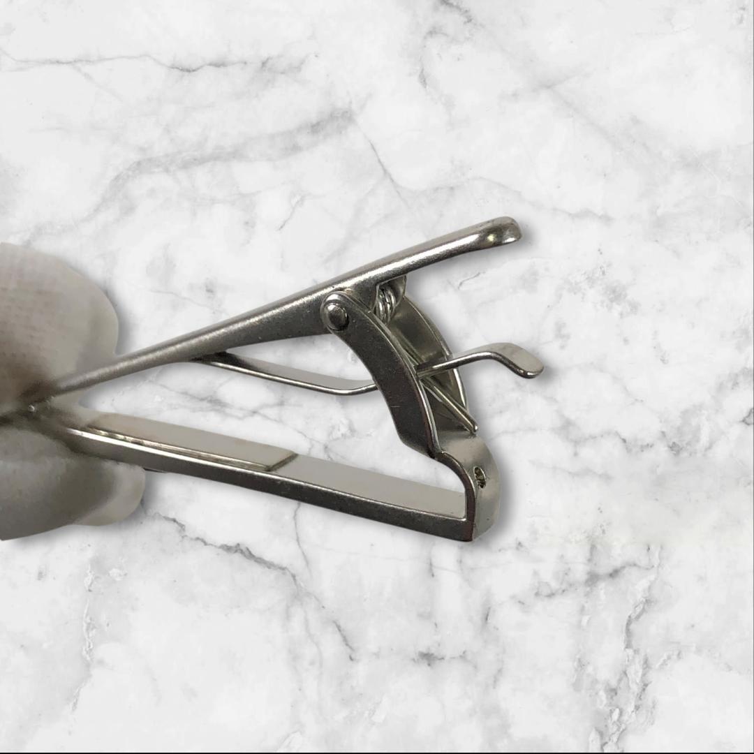 エルメネジルドゼニア ネクタイピン トリプルステッチ タイピン 金属