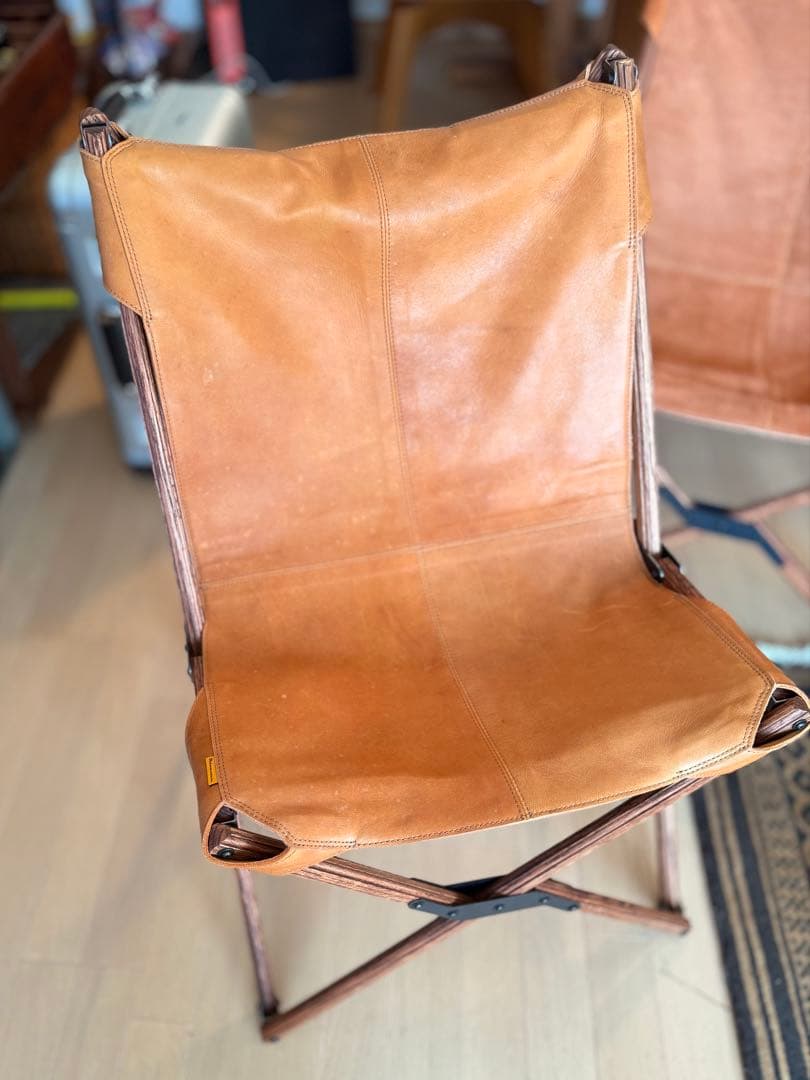 OLD MOUNTAIN OLD FOLDING CHAIR GIN ラクダ革