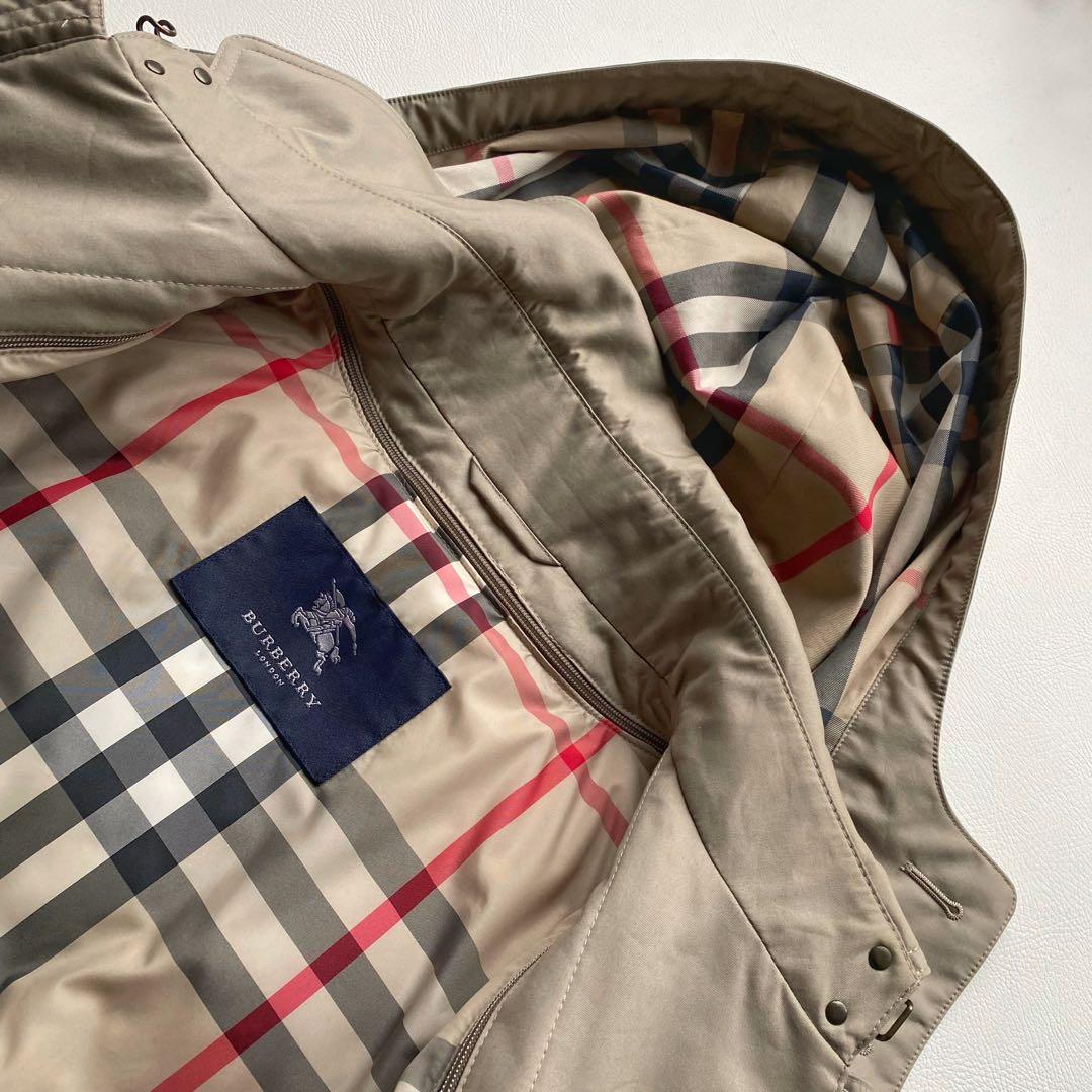 メガチェック】バーバリーロンドン ダウンライナー付コート L 3WAY