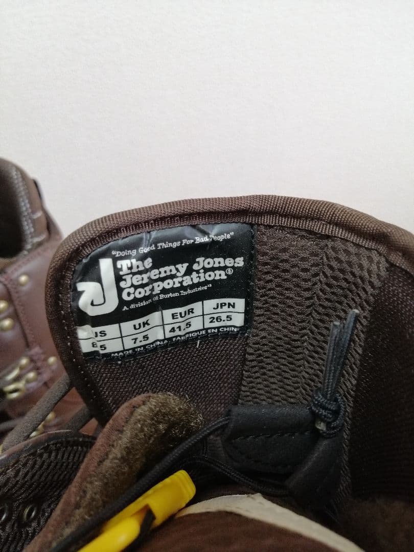 26.5cm BURTON JEREMY JONES ブーツ