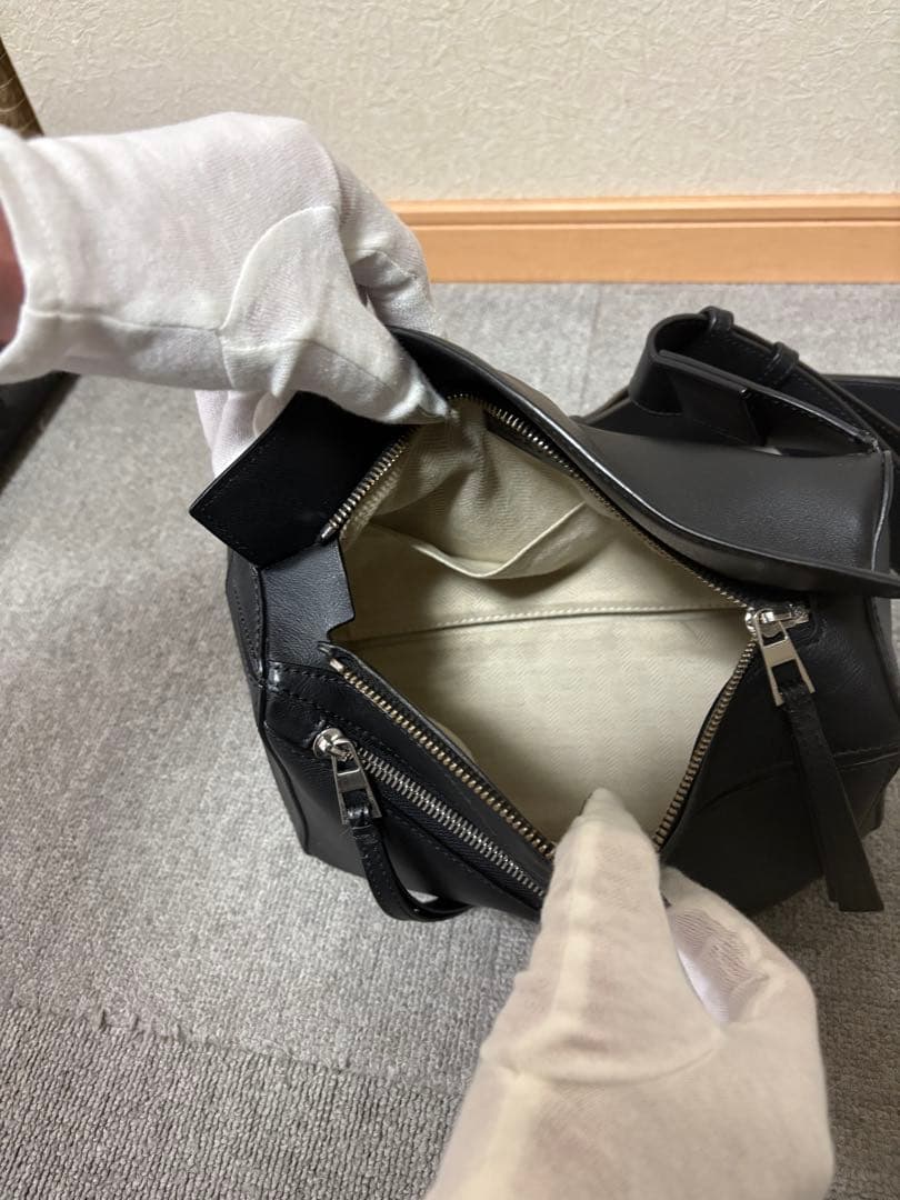 【さく】ロエベ　パズル　バムバッグ　スモール