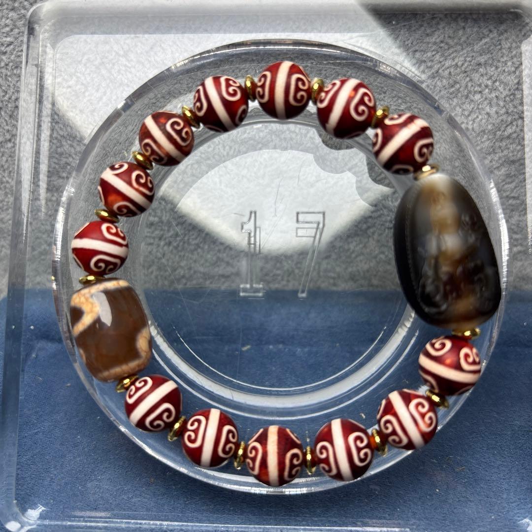 あずきちゃん様おまとめ玉髄　銀線白毫天珠　デンドリ11-95ご確認ページNo.1