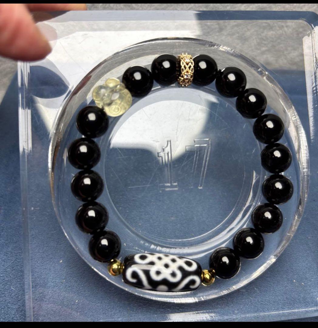 あずきちゃん様おまとめ玉髄　銀線白毫天珠　デンドリ11-95ご確認ページNo.1