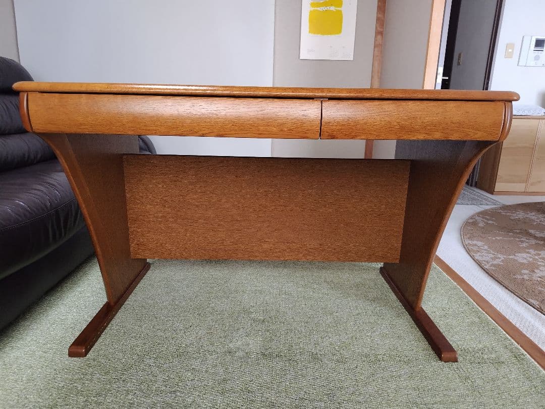 国産 浜本工芸 学習デスク昇降式 袖机２セット　 ①デスク本体