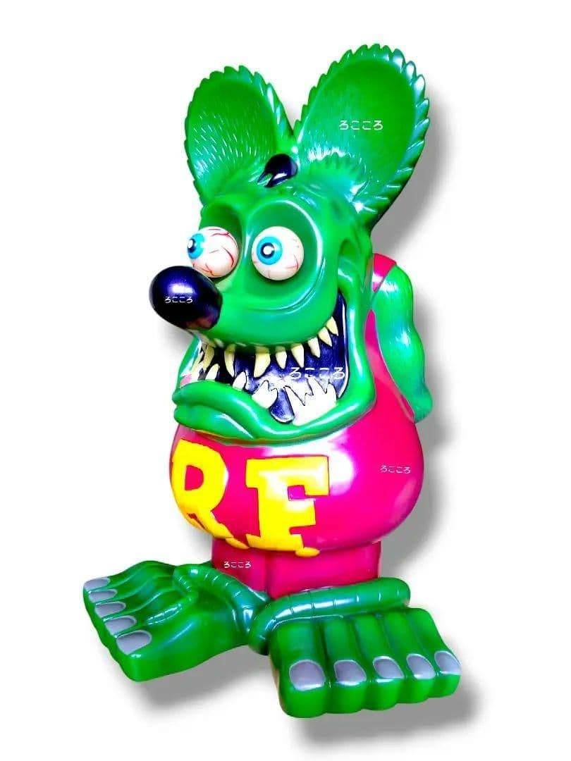 蓄光目玉仕様 ラットフィンク フィギュア 艶パールグリーン＆艶パール