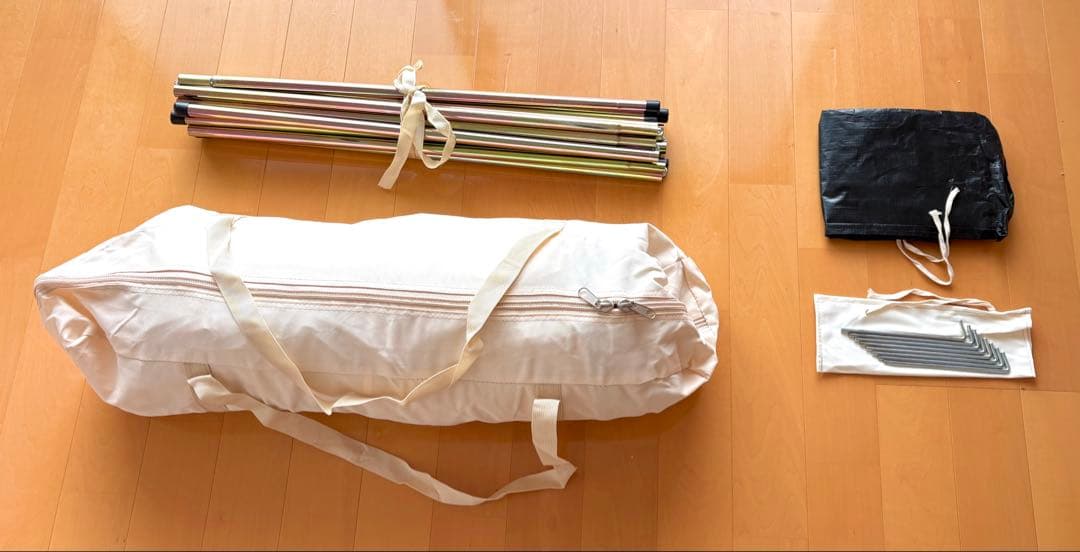 キャンプ ピラミッド テント 2人用 ティピーテント ホワイト 2X2メートル