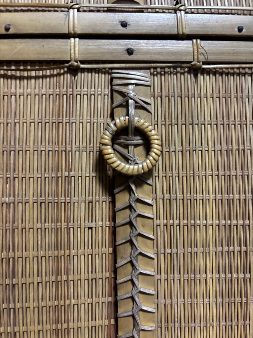 レトロ　竹細工　竹籠　インテリア