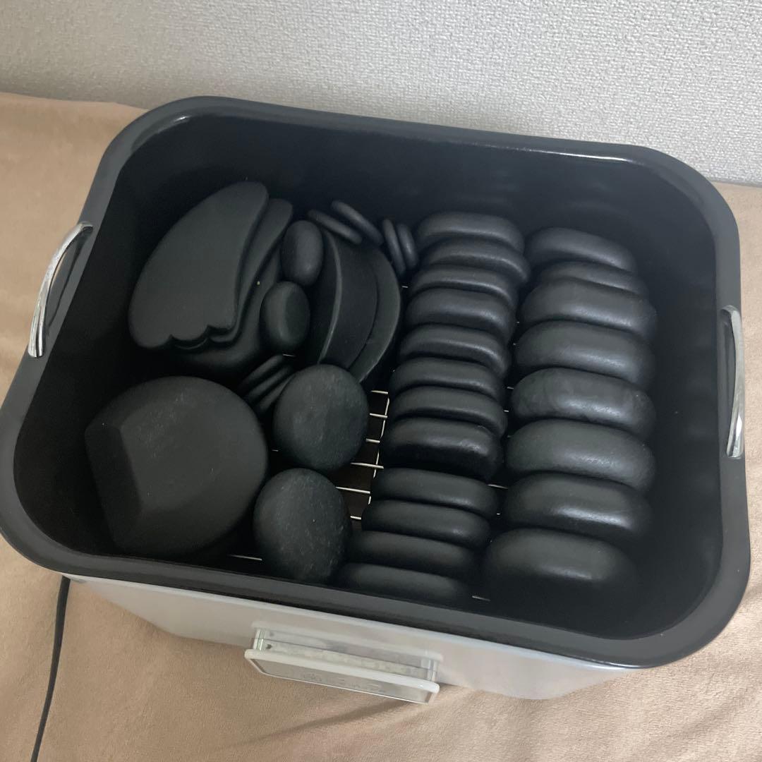 bjfホットストーンウォーマー 玄武岩ストーン付き/ホワイト