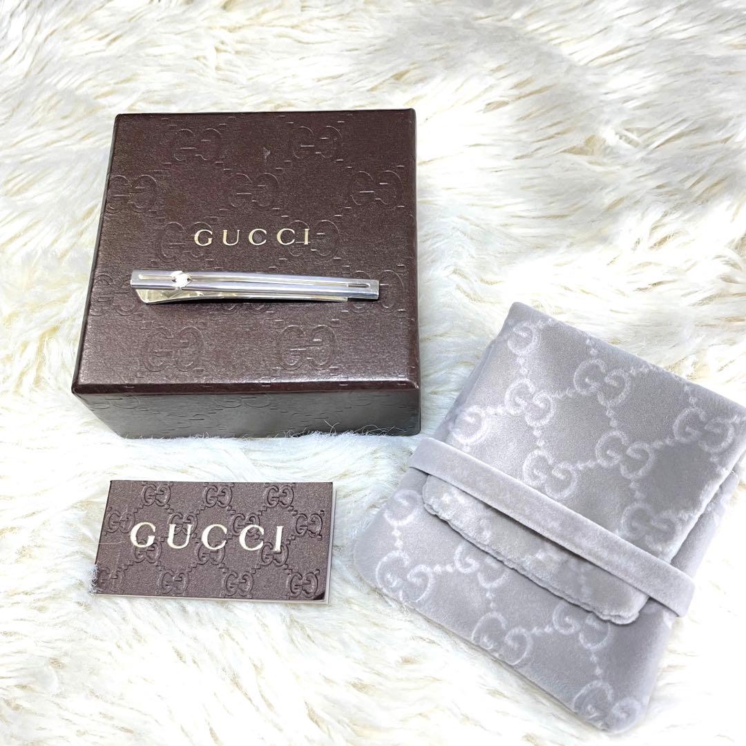 ♡極美品♡レア♡GUCCI グッチ クロス　ノット インフィニティ ネクタイピン