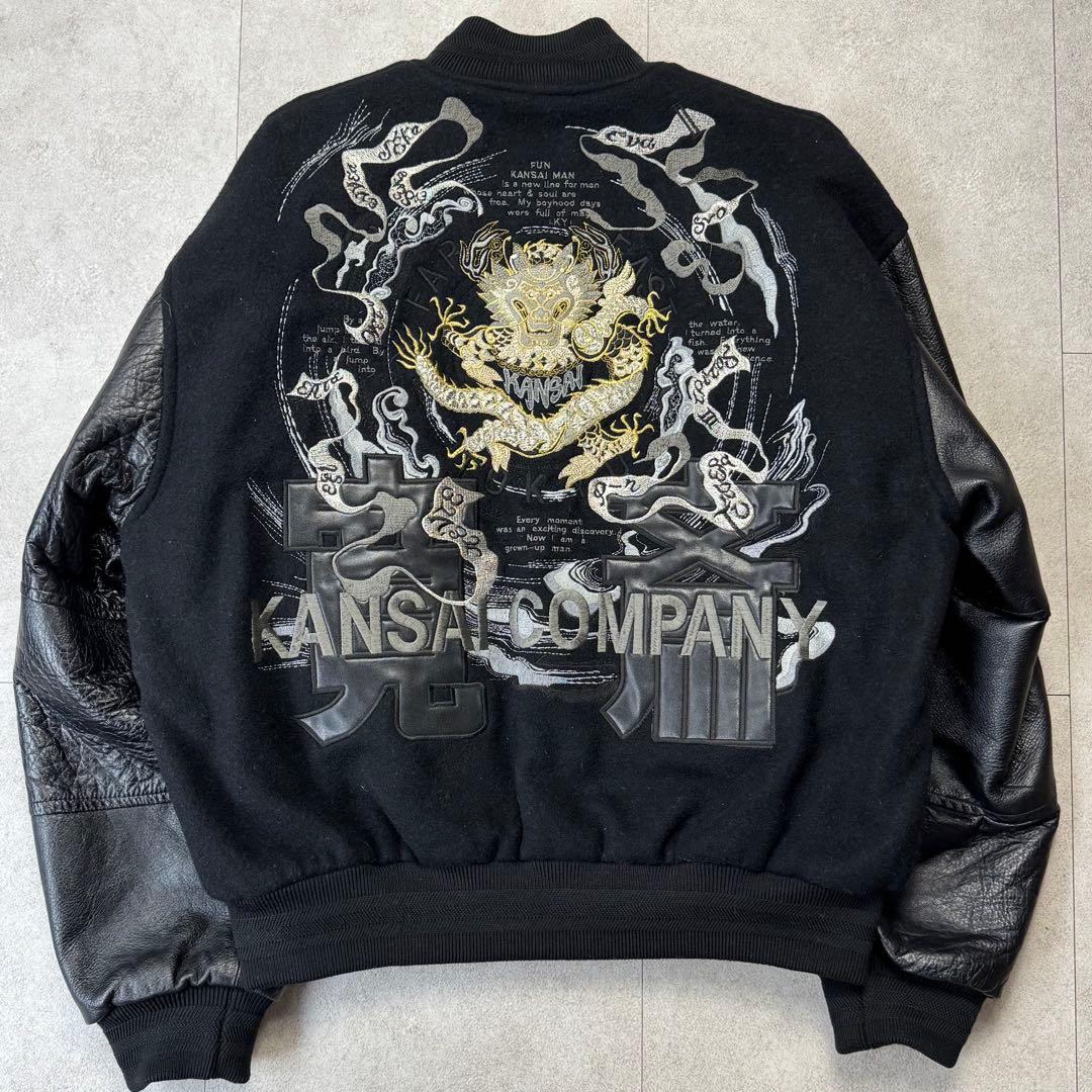 FUN KANSAI YAMAMOTO フルデコ 袖革 スタジャン
