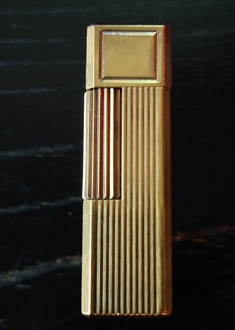 ST.デュポン ガスライター（ゴールド×黒漆）フランス製　漢字