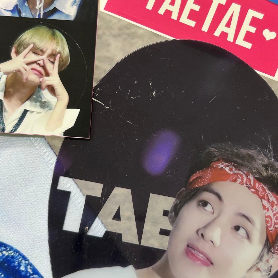 BTS テテ テヒョン V スローガン トレカ うちわ マスター グッズ