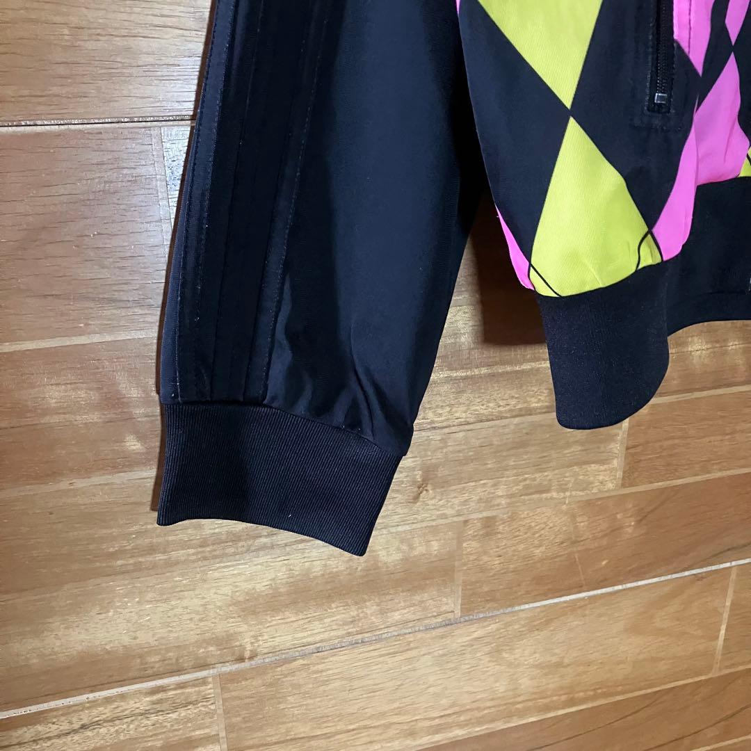 adidas アーガイル柄　トラックジャケット　ジャージ　堂本剛　ダイヤ　XL