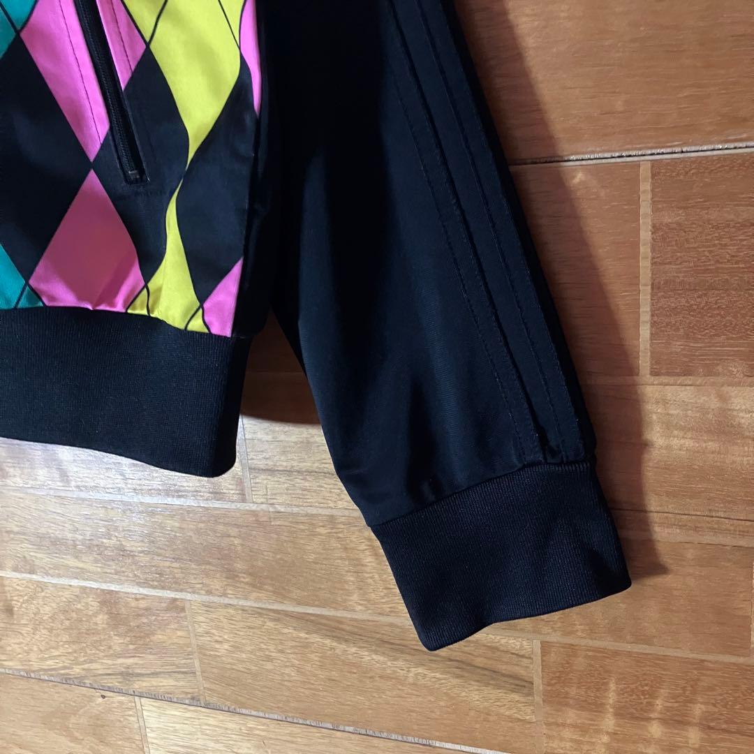 adidas アーガイル柄　トラックジャケット　ジャージ　堂本剛　ダイヤ　XL