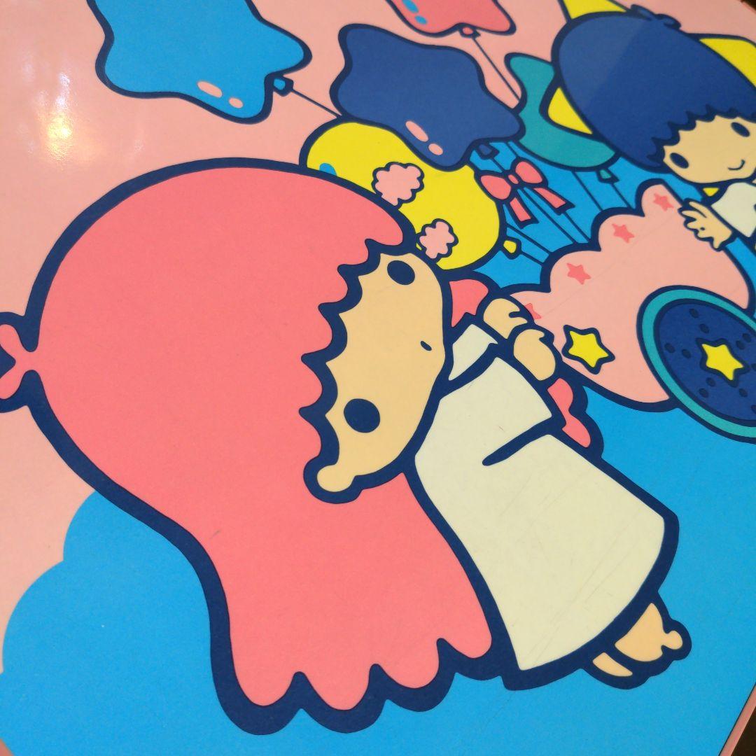 美品 キキララ リトルツインスターズ 折りたたみテーブル 机 昭和