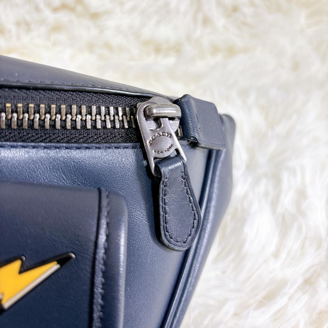 【極美品】コーチ COACH ボディバッグ レザー ターンロック 2way