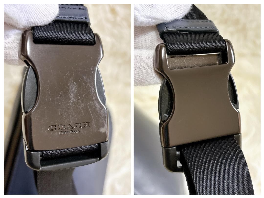 【極美品】コーチ COACH ボディバッグ レザー ターンロック 2way