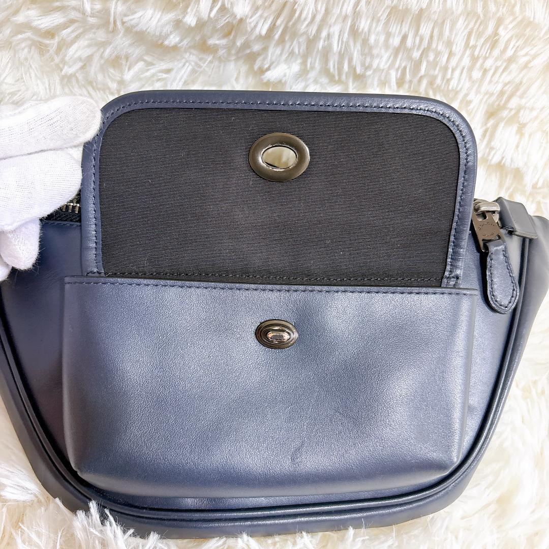 【極美品】コーチ COACH ボディバッグ レザー ターンロック 2way