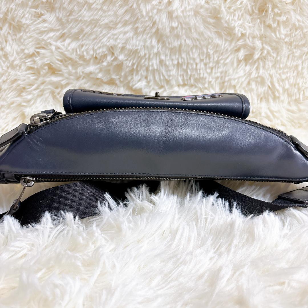 【極美品】コーチ COACH ボディバッグ レザー ターンロック 2way