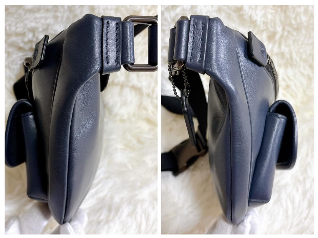 【極美品】コーチ COACH ボディバッグ レザー ターンロック 2way