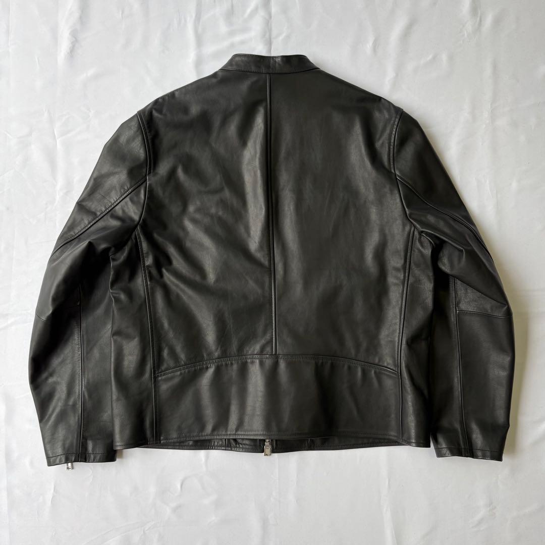 美品 theory セオリー シングルライダースジャケット 牛革 XXL