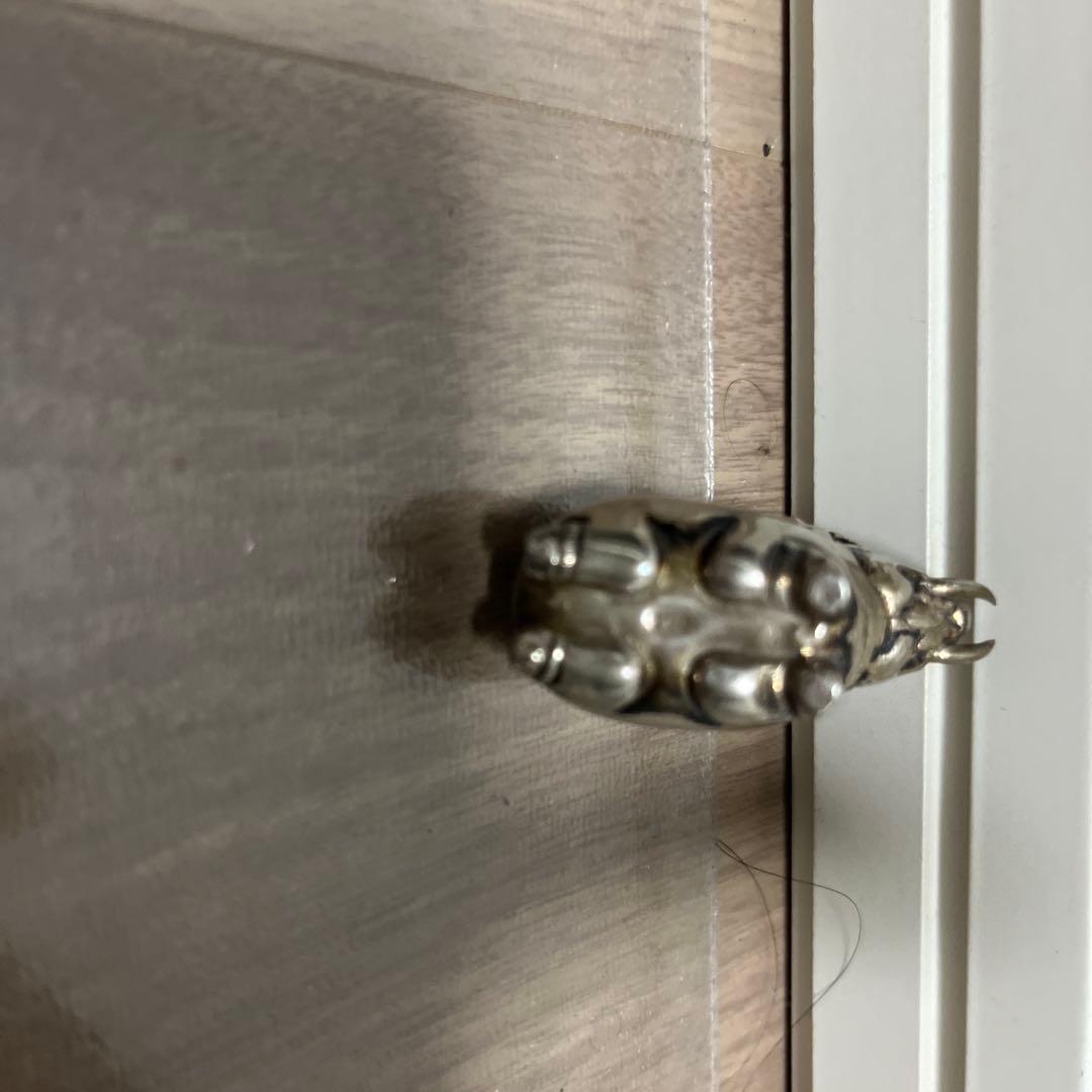 希少レア純銀90.0 重さ63ｇ　象小物入れ　装飾品置物　アジアン