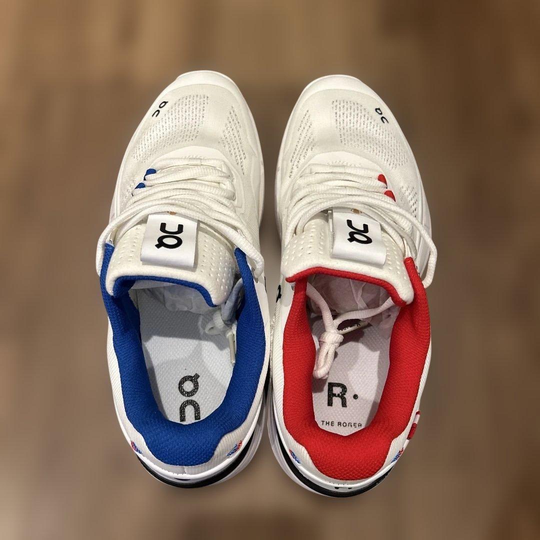 on テニスシューズ ホワイト/レッド/ブルー　ハードコート　27.5cm