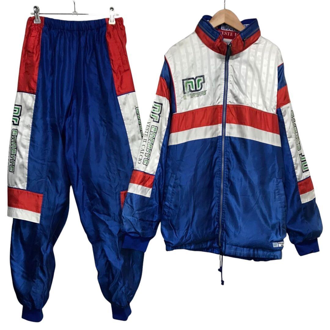 90s Ennerreエネーレ ジャージセットアップ プリントロゴ ワッペンロゴ