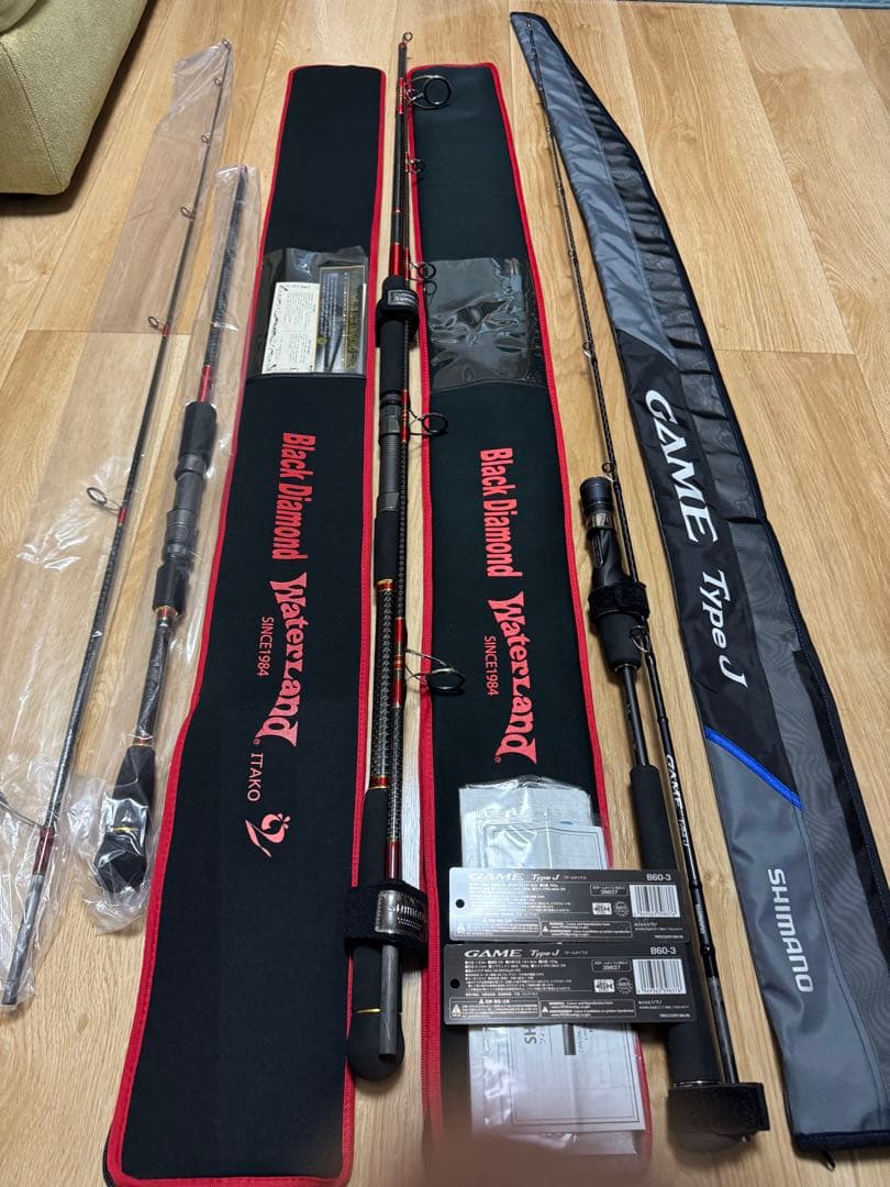 3本セット　ウォーターランド　ブラックダイヤモンド S803C S837他シマノ