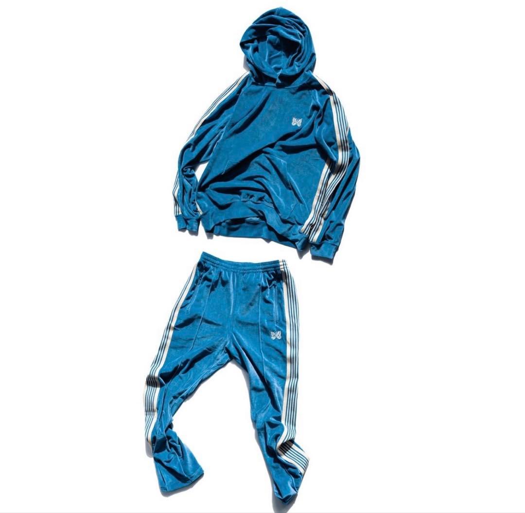 激レア正規品 needles ベロア セットアップ ブルー - メルカリ