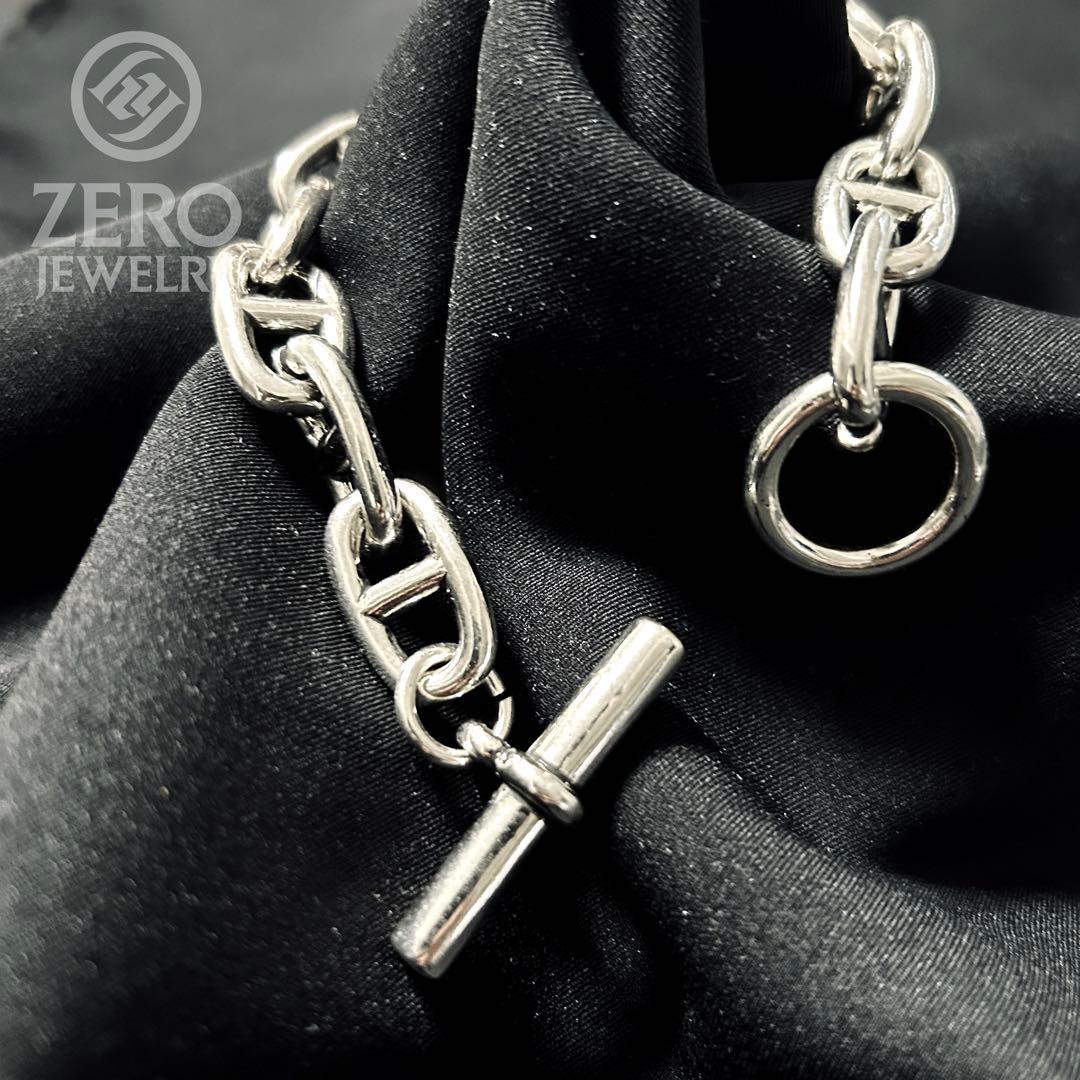 【最高品質s925刻印】アンカーチェーンブレスレット