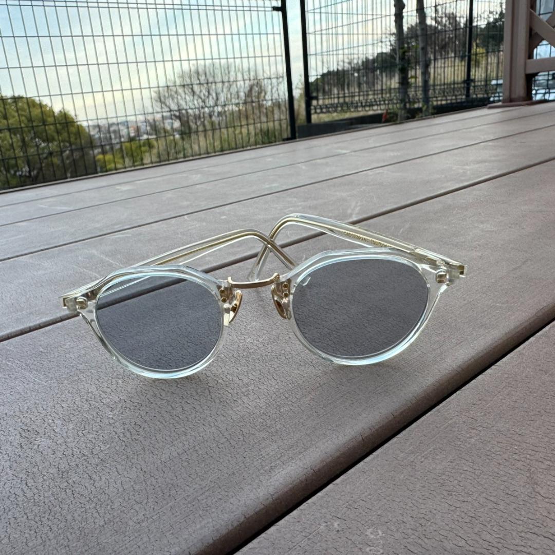 ADSR サングラス クリアフレーム ブルーレンズ 美品 日本ブランド フレンチ