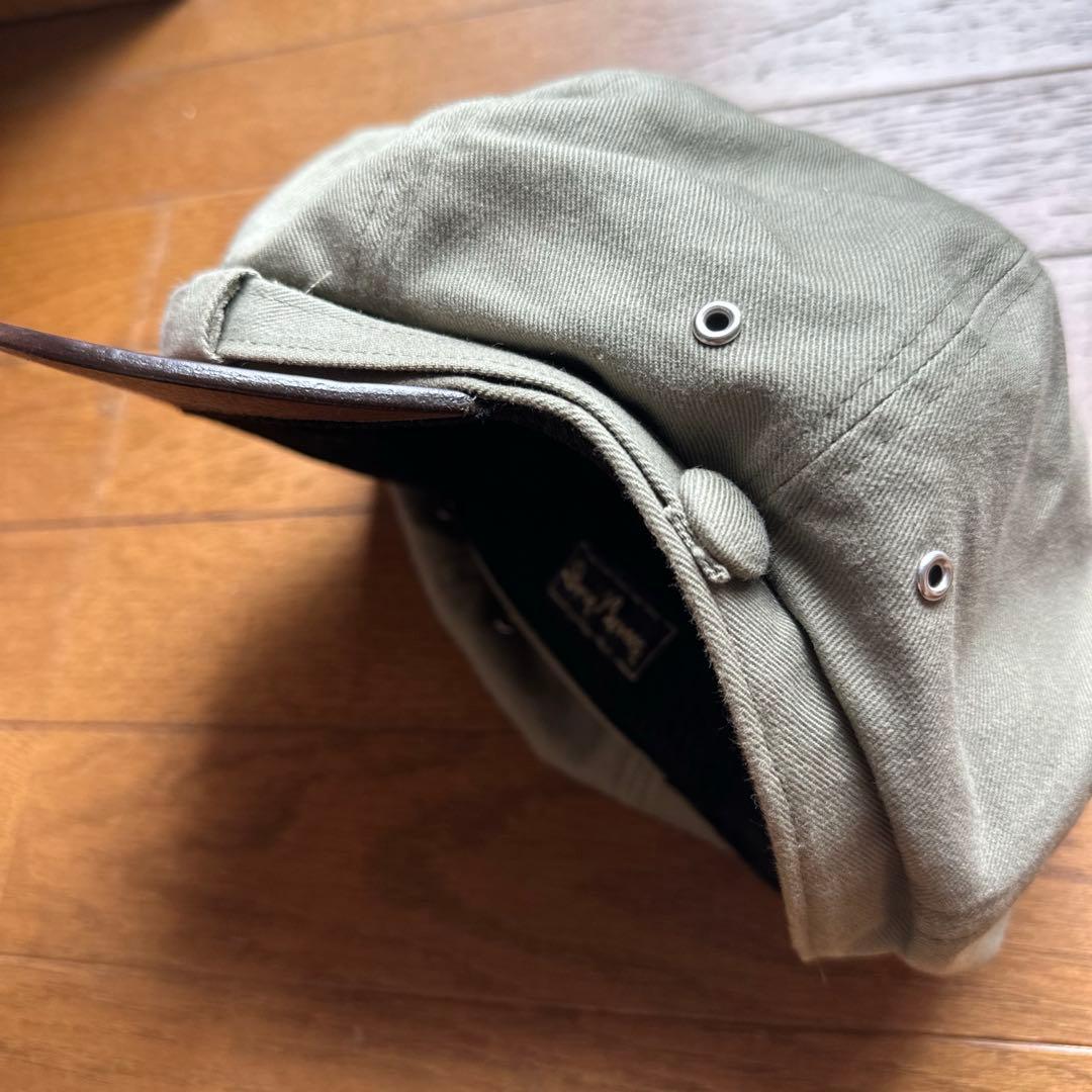 Dry Bones ジョニーキャップ キャスケット ドライボーンズ レザー切替