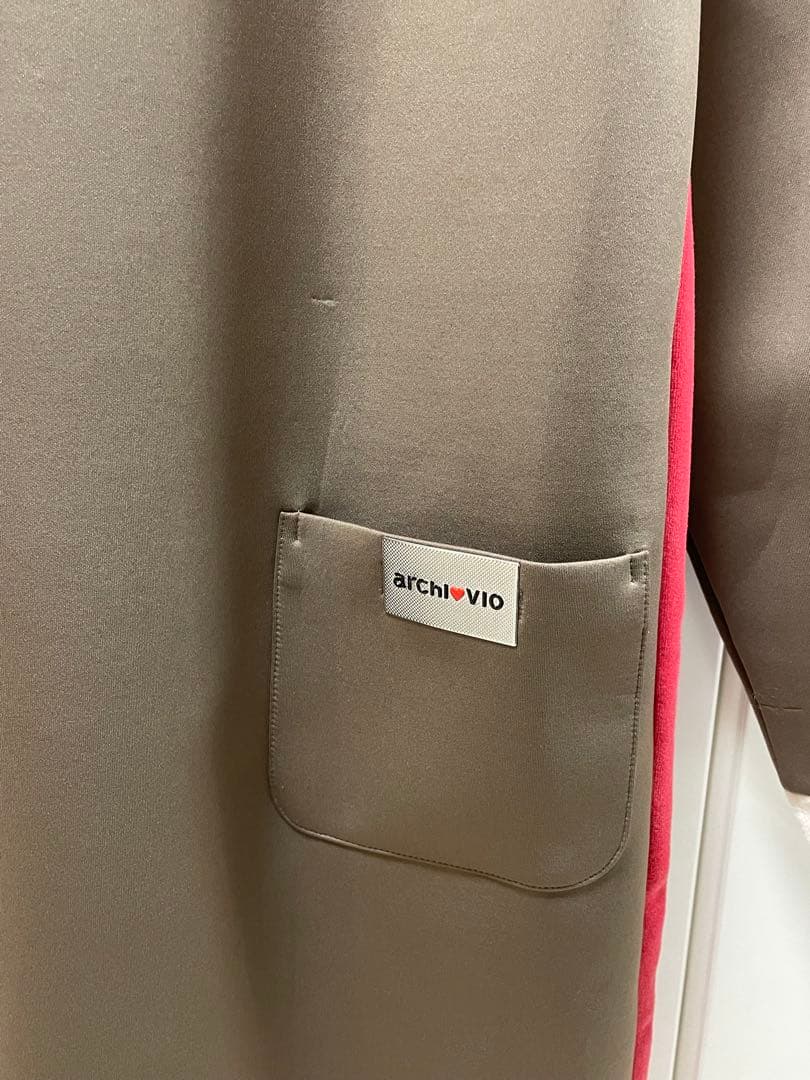 ゴルフワンピース ブラウン/ピンク