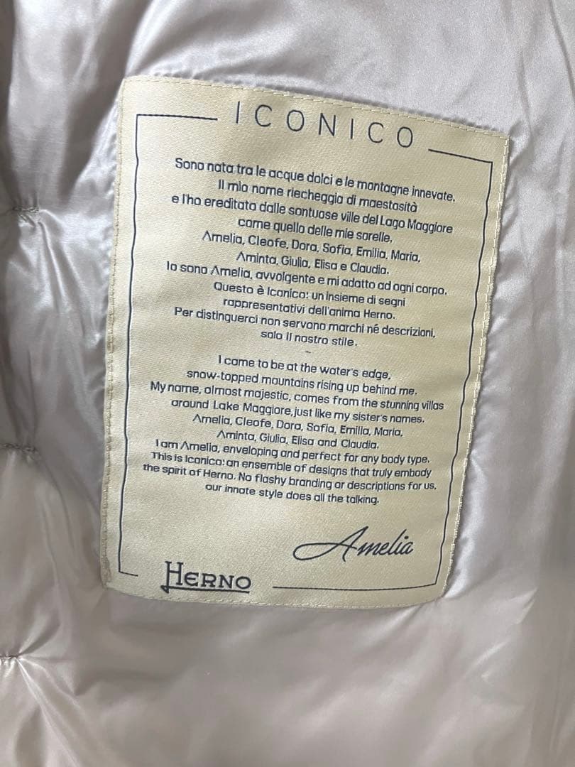 Herno★ふわふわダウンコート★Amelia★シャンパングレージュ44