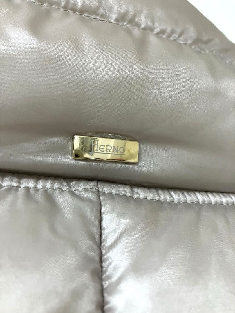 Herno★ふわふわダウンコート★Amelia★シャンパングレージュ44