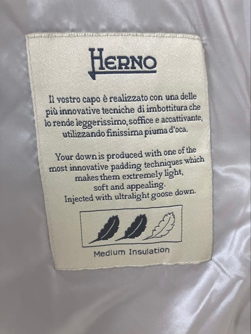 Herno★ふわふわダウンコート★Amelia★シャンパングレージュ44