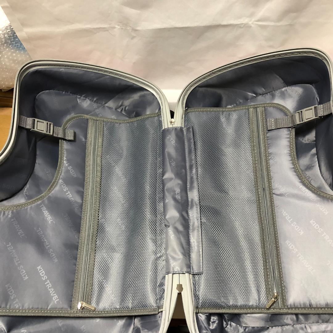 【中古】子供が乗れるキャリーケース キッズトラベル Mサイズ ピンクZ4